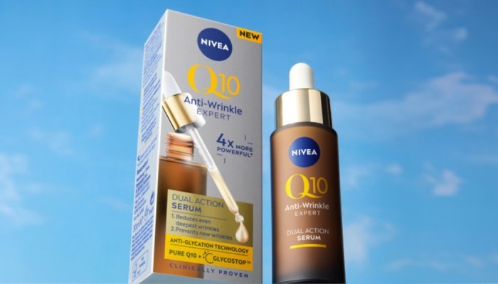 Avec Q10 Dual Action Serum, Nivea lance l'anti-glycation en grande distribution